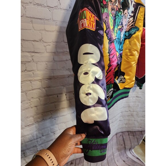 Headgear Classics Bomber Jacket Mens XS Colorblock Kid 'N Play House Party 1990s - Picture 3 of 11